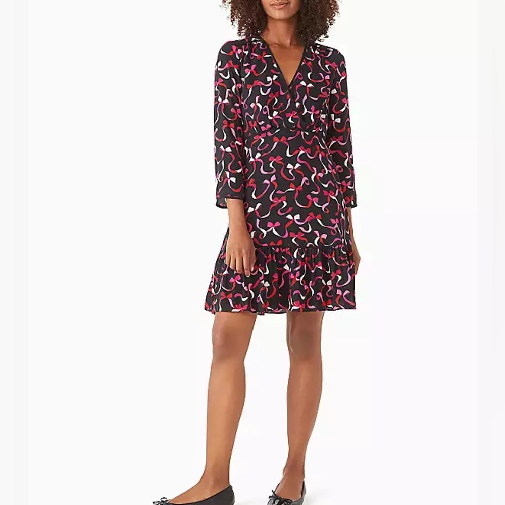 New Kate Spade New York dress Sophia Georgette w side zipper in 100% polyester.